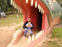 In a dinosaur